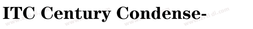 ITC Century Condense字体转换